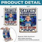 Custom Name Gamer Gifts for Kids - Personalized Metal Sign