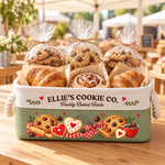 Custom Name Cookie Bakery Gifts - Personalized Storage Basket