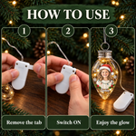 Custom Photo Christmas Family Gifts - Personalized Bulb LED Light Ornament