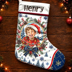 Custom Photo Christmas Family Gifts - Personalized Stocking