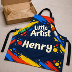 Custom Name Arts And Crafts Kids Gifts For Kids, Artists, Art Lovers - Personalized Apron With Pocket