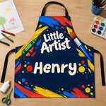 Custom Name Arts And Crafts Kids Gifts For Kids, Artists, Art Lovers - Personalized Apron With Pocket