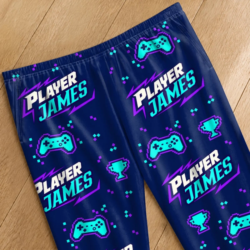 Custom Name Gaming Gifts For Game Lovers - Personalized Pajamas Pants