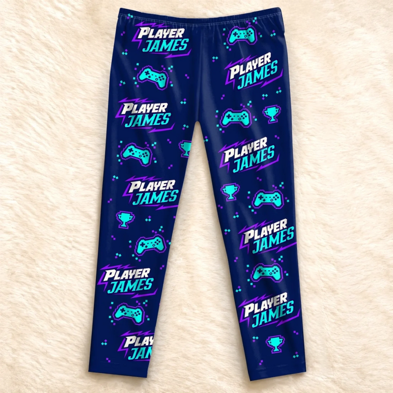Custom Name Gaming Gifts For Game Lovers - Personalized Pajamas Pants