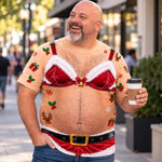 Custom Funny Santa Christmas Gifts For Men - Personalized T-shirt