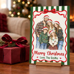 Custom Photo Family Christmas Cards - Personalized Christmas Greeting Card
