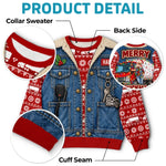 Custom Photo Truckmas Christmas Gifts For Men - Personalized Ugly Sweatshirt
