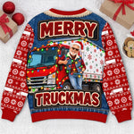 Custom Photo Truckmas Christmas Gifts For Men - Personalized Ugly Sweatshirt