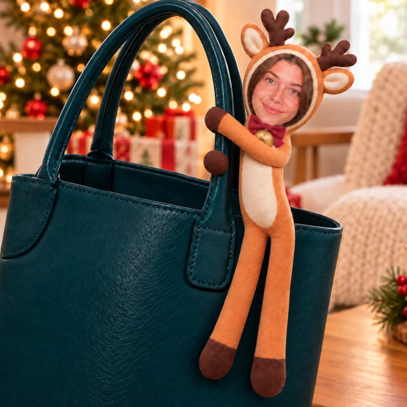 Custom Photo Face Funny Christmas Family Gifts For Him, Her - Personalized Poseable Plush Doll