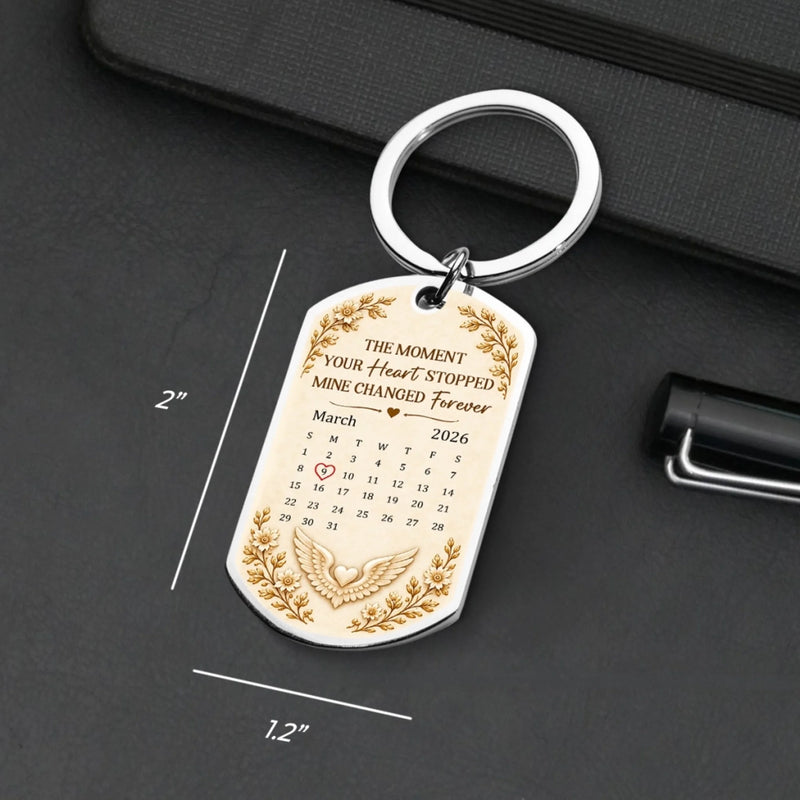 Custom Photo Memorial Angel Tribute Gifts - Personalized Keychain