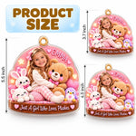 Custom Photo Just A Girl Who Loves Plushies Christmas Gifts for Kids - Personalized Acrylic Ornament