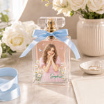 Custom Photo Floral Proposal Wedding Gifts For Bridesmaids - Personalized Refillable Perfume Bottle