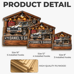 Custom Photo Garage Name Decor Gifts - Personalized Wooden Key Holder