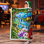 Custom Photo Fantasy Gaming Gifts for Kids - Personalized Snuggle Blanket