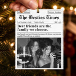 Custom Bestie Photo Friendship Gifts For Women - Personalized Acrylic Ornament