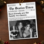 Custom Bestie Photo Friendship Gifts For Women - Personalized Acrylic Ornament