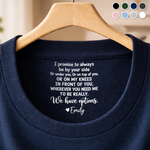 Custom Name Funny Romantic Quote Gifts For Him And Her - Personalized Inside Neck Print T-Shirt