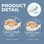 Custom Pet Photo Angel Wings Memorial Gifts For Pet Lovers - Personalized Glass Ornament