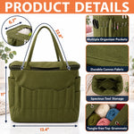 Custom Knitting And Crochet Gifts For Women - Personalized Canvas Yarn Tote Bag