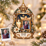 Custom Photo Memorial Lantern Christmas Decor Gifts - Personalized Acrylic Ornament