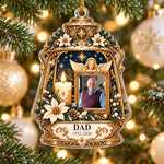 Custom Photo Memorial Lantern Christmas Decor Gifts - Personalized Acrylic Ornament