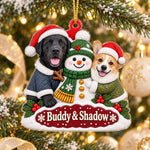 Custom Snowman Kids Christmas Gifts - Personalized Acrylic Ornament