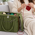 Custom Knitting And Crochet Gifts For Women - Personalized Canvas Yarn Tote Bag