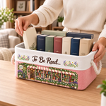 Custom Name Bookstore Gifts For Book Lovers - Personalized Storage Basket