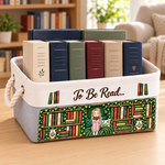 Custom Name Reading Nook Gifts For Bookworms - Personalized Storage Basket