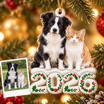 Custom Faux Porcelain Photo Kids Christmas Gifts - Personalized Acrylic Ornament