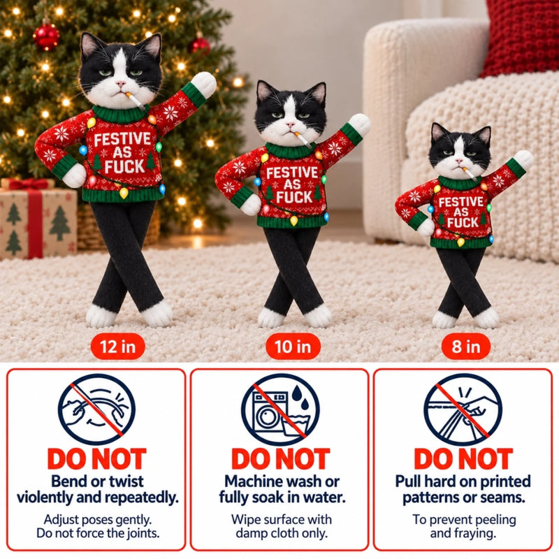 Custom Photo Pet Face Funny Ugly Christmas Sweater Gifts For Pet Lovers - Personalized Poseable Plush Doll