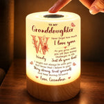 Custom Name Granddaughter Inspirational Love Gifts From Grandma - Personalized Dimmable Touch Night Light