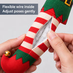 Custom Photo Face Christmas Elf Funny Gifts For Family, Pet Lovers - Personalized Poseable Plush Doll Ornament