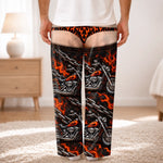 Custom Funny Motorcycle Flame Gifts for Bikers - Personalized Pajama Pants