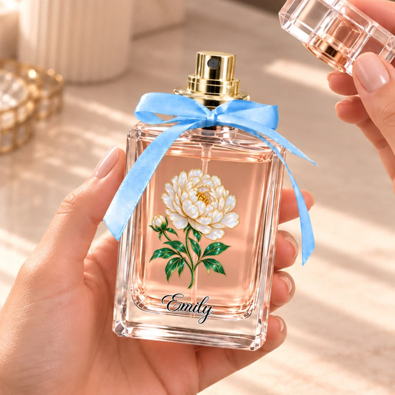Custom Floral Gifts For Her - Personalized Refillable Perfume Bottle