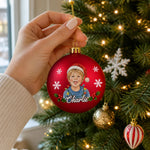 Custom Photo Christmas Keepsake Gifts For Family, Couples, Pet Lovers - Personalized Full Wrap Ball Ornament