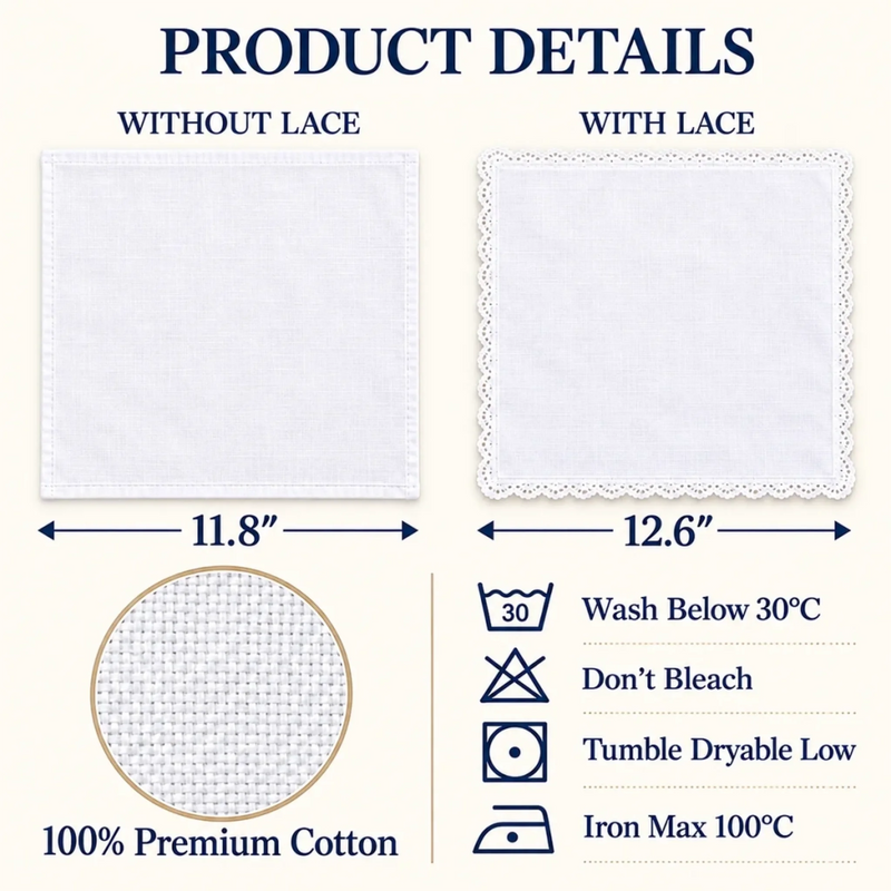 Custom Photo Sympathy Memorial Gifts - Personalized Handkerchief
