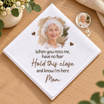 Custom Photo Sympathy Memorial Gifts - Personalized Handkerchief