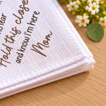Custom Photo Sympathy Memorial Gifts - Personalized Handkerchief