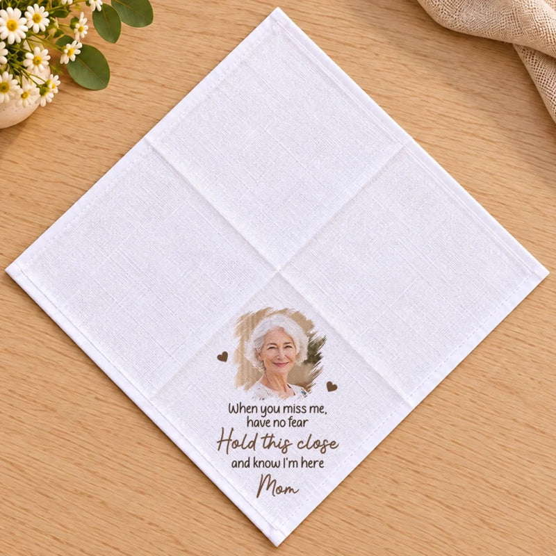 Custom Photo Sympathy Memorial Gifts - Personalized Handkerchief