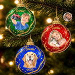 Custom Photo Name Christmas Keepsake Gifts for Kids - Personalized Acrylic Ornament