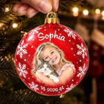 Custom Photo Christmas Gifts for Families - Personalized Acrylic Ornament