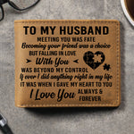 Meeting You Was Fate - Bifold Wallet - Gift For Couples, Husband Wife