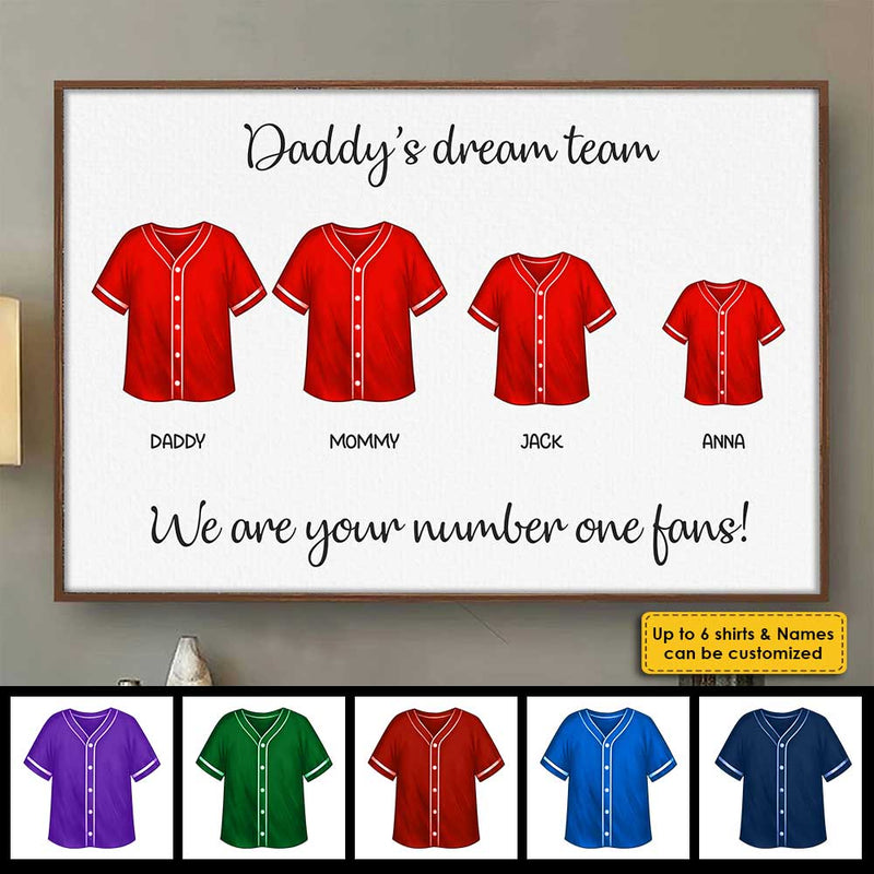 We Are Your Number One Fan - Personalized Horizontal Poster