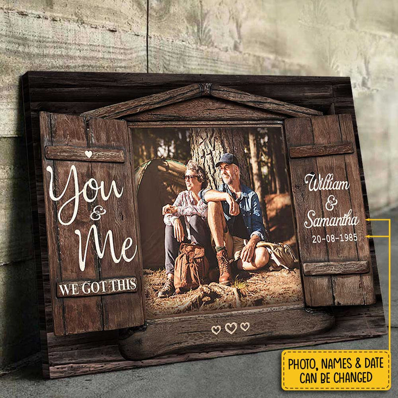 We Got This - Upload Image, Personalized Horizontal Canvas