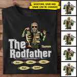 The Rodfather - Gift For Dad - Personalized Unisex T-Shirt