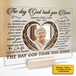 In Death I Love You Still - Personalized Acrylic Plaque - Upload Image, Memorial Gift, Sympathy Gift