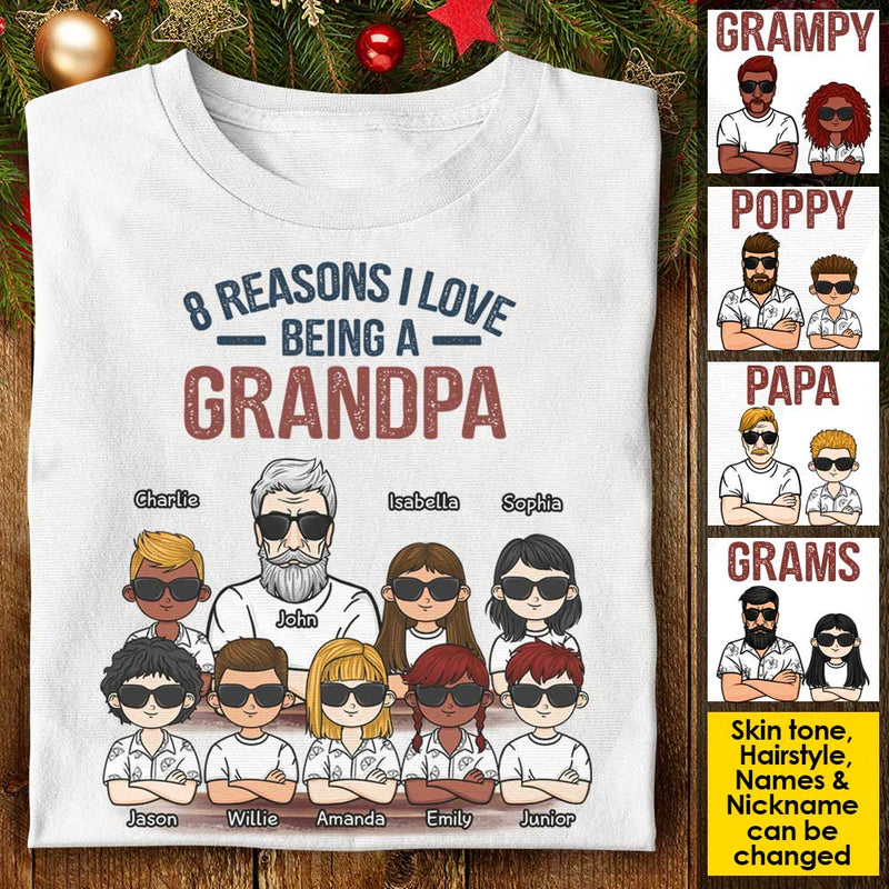10 Reasons I Love Being A Papa - Personalized Unisex T-Shirt, Hoodie
