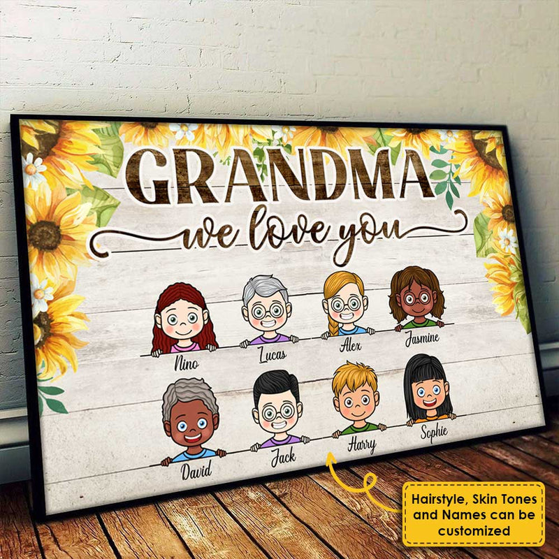 We Love You - Personalized Horizontal Poster