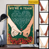 We're A Team - Personalized Vertical Poster